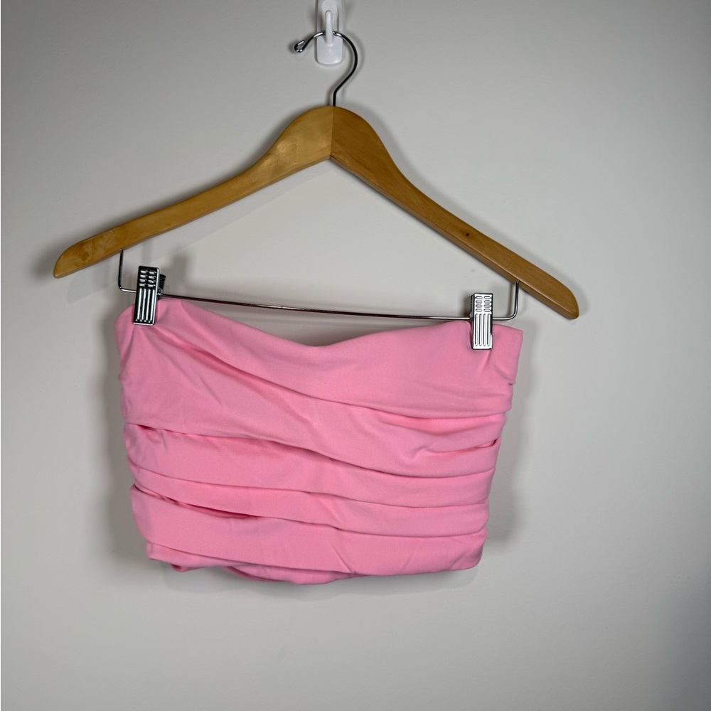 Zara Pink Corset Tube Top